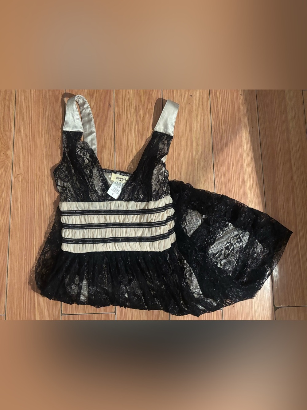 Black and Cream Lace dress